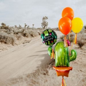 Cactus Balloon Bouquet – Sunshine
