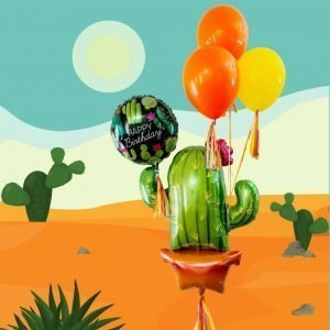 Cactus Balloon Bouquet – Sunshine