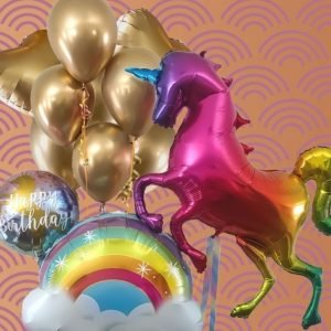 Unicorn Balloon Bouquet – Electra
