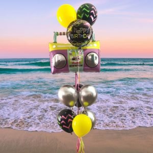 BoomBox Balloon Bouquet – Sound Waves
