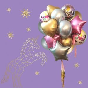 Unicorn Balloon Bouquet – Chrome Dreams