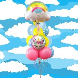 Rainbow Balloon Bouquet – Cloud 9